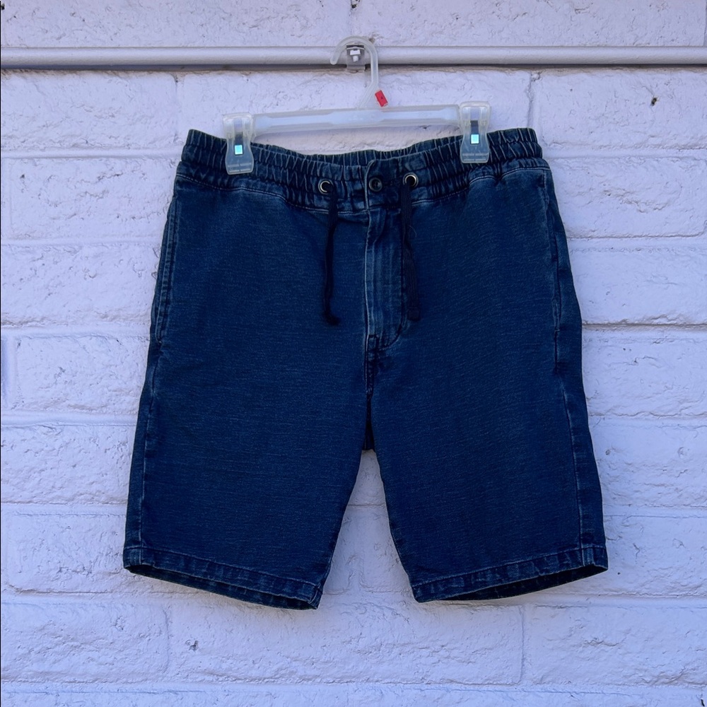 Levi's Dark Blue Elastic-Waist Hybrid Shorts with Drawstring